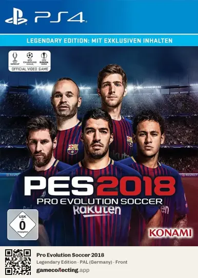 Pro Evolution Soccer 2018 PlayStation 4, Germany box front