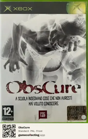 ObsCure Xbox, PAL box front
