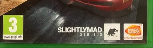 Project CARS 2, the USK square on its front