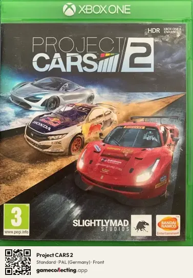 Project CARS 2 Xbox One, Germany box front
