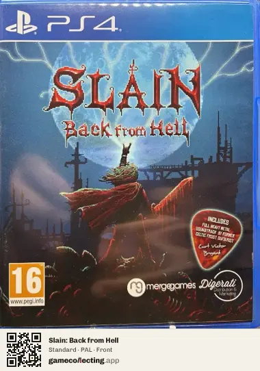 Slain: Back from Hell PlayStation 4, PAL box front