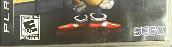 Sonic's Ultimate Genesis Collection, the ESRB box on its front