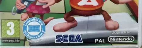 Super Monkey Ball: Step & Roll, the PEGI square on its front