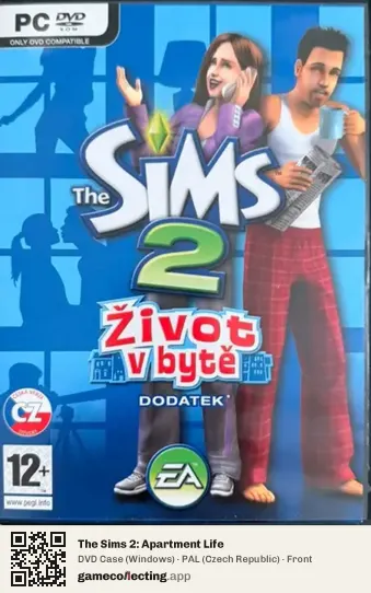 The Sims 2: Apartment Life Computer, Czech Republic box front
