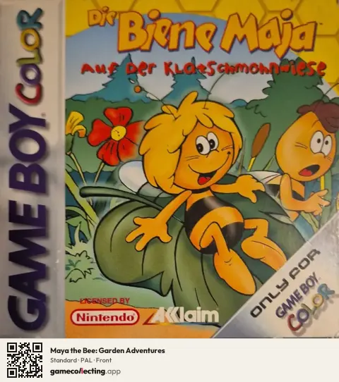Maya the Bee: Garden Adventures Game Boy Color, PAL box front