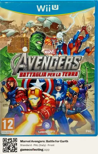 Marvel Avengers: Battle for Earth Nintendo Wii U, Italy box front
