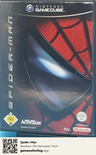 Spider-Man Nintendo GameCube, Germany box front