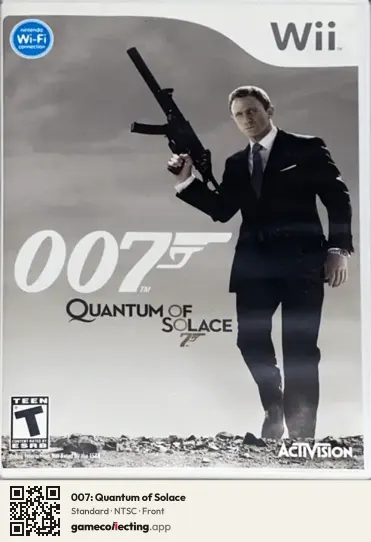 007: Quantum of Solace Nintendo Wii, NTSC box front