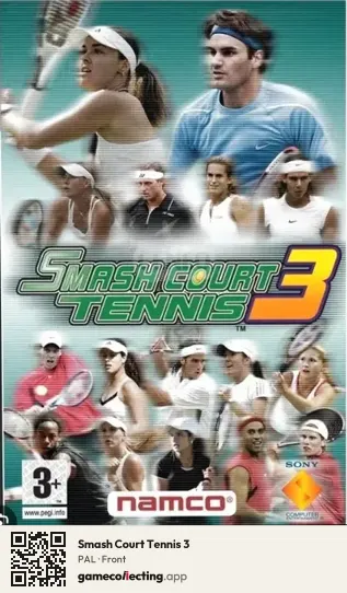 Smash Court Tennis 3 PlayStation Portable, PAL box front
