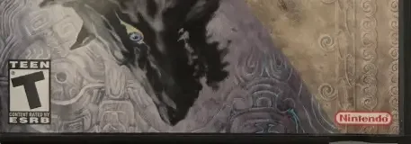 The Legend of Zelda: Twilight Princess, the ESRB box on its front