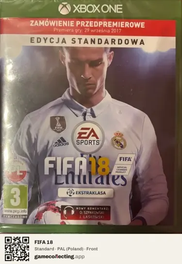 FIFA 18 Xbox One, Poland box front