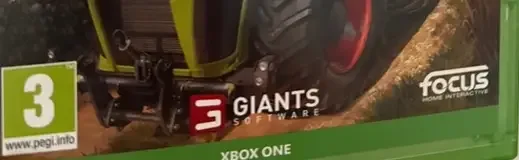 Farming Simulator 19, the USK square on its front