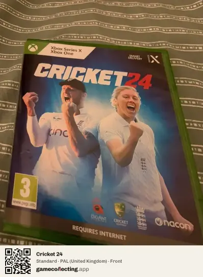 Cricket 24 Xbox Series X, United Kingdom box front