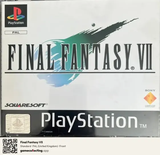 Final Fantasy VII PlayStation, United Kingdom box front