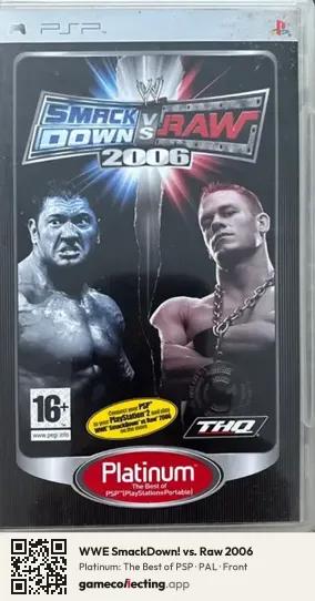 WWE SmackDown! vs. Raw 2006 PlayStation Portable, PAL box front