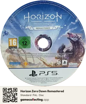 Horizon Zero Dawn Remastered PlayStation 5, PAL disc