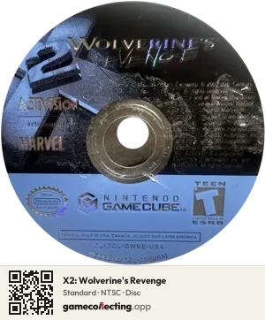 X2: Wolverine's Revenge Nintendo GameCube, NTSC disc