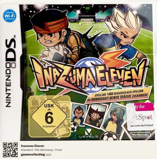 Inazuma Eleven Nintendo DS, Germany box front