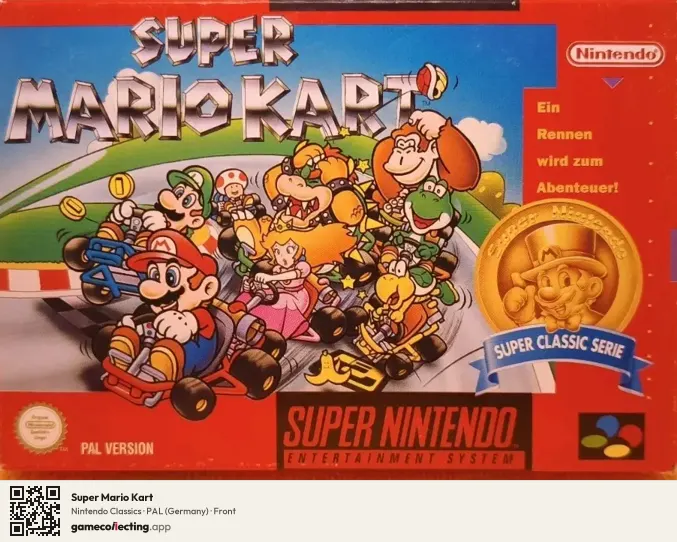 Super Mario Kart Super Nintendo Entertainment System, Germany box front