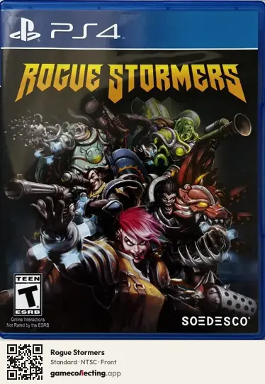 Rogue Stormers PlayStation 4, NTSC box front