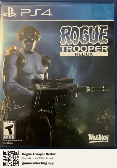 Rogue Trooper Redux PlayStation 4, NTSC box front