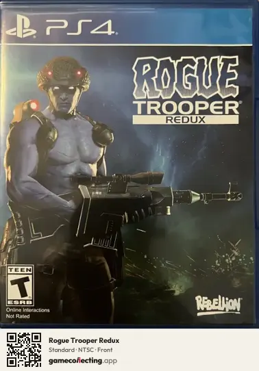 Rogue Trooper Redux PlayStation 4, NTSC box front