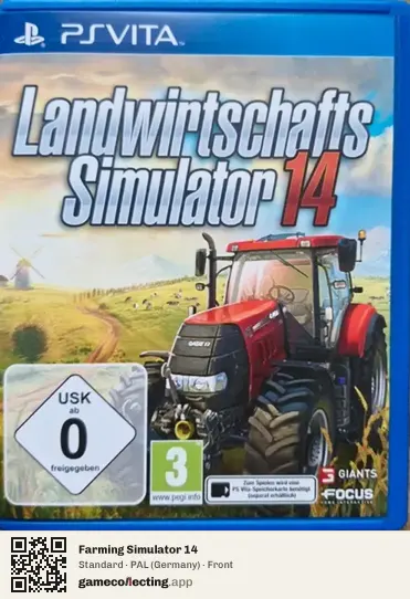 Farming Simulator 14 PlayStation Vita, Germany box front