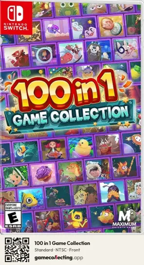 100 in 1 Game Collection Nintendo Switch, NTSC box front
