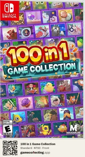 100 in 1 Game Collection Nintendo Switch, NTSC box front