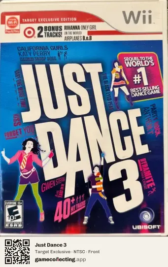 Just Dance 3 Nintendo Wii, NTSC box front