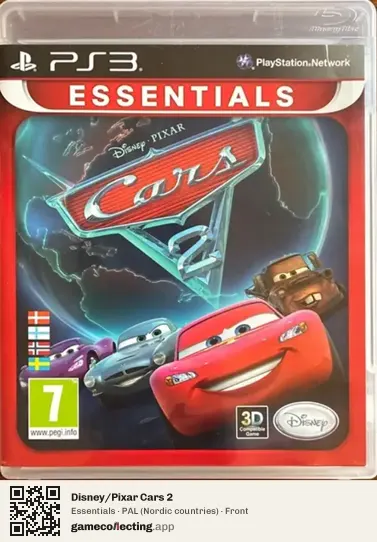 Disney/Pixar Cars 2 PlayStation 3, Nordic countries box front