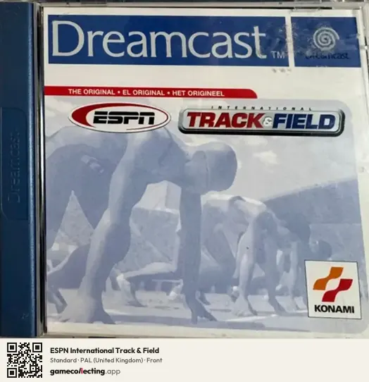 ESPN International Track & Field Sega Dreamcast, United Kingdom box front