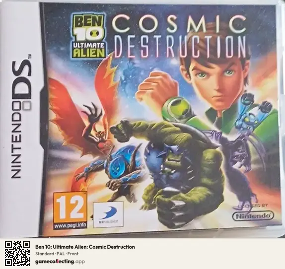 Ben 10: Ultimate Alien: Cosmic Destruction Nintendo DS, PAL box front