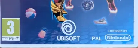 Just Dance 2020, the PEGI square on its front