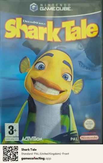 Shark Tale Nintendo GameCube, United Kingdom box front