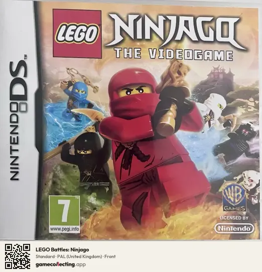 LEGO Battles: Ninjago Nintendo DS, United Kingdom box front