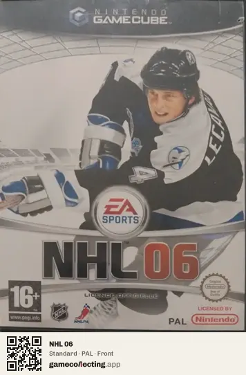 NHL 06 Nintendo GameCube, PAL box front