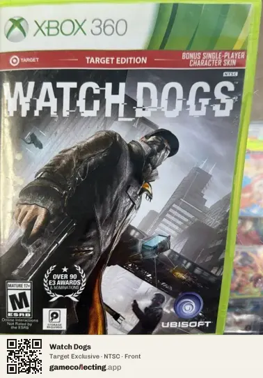 Watch Dogs Xbox 360, NTSC box front