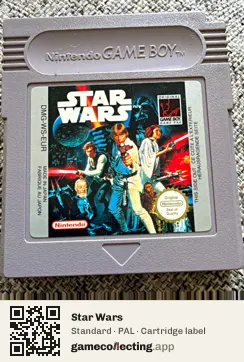Star Wars Game Boy, PAL cartridge label