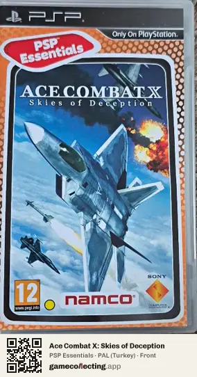 Ace Combat X: Skies of Deception PlayStation Portable, Turkey box front