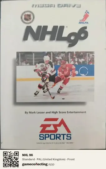 NHL 96 Sega Mega Drive / Genesis, United Kingdom box front