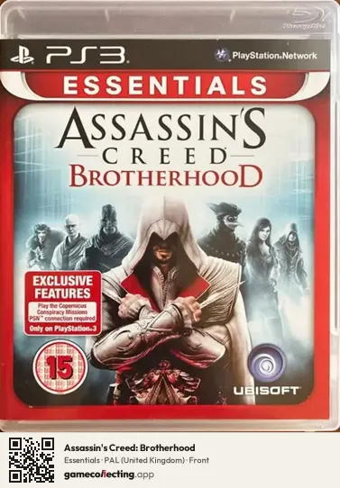 Assassin's Creed: Brotherhood PlayStation 3, United Kingdom box front