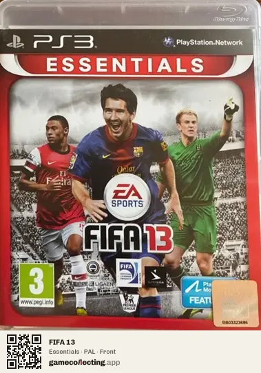 FIFA 13 PlayStation 3, PAL box front