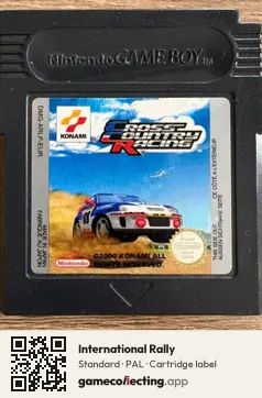 International Rally Game Boy Color, PAL cartridge label