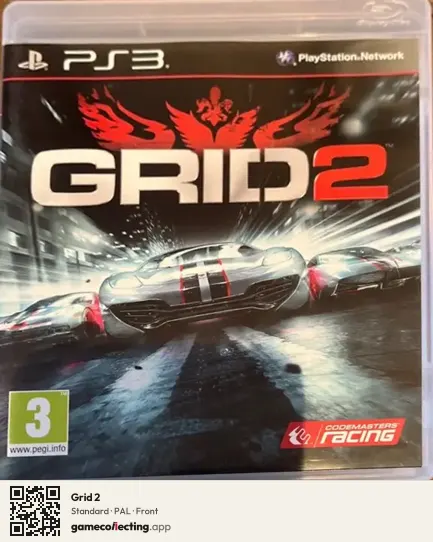 Grid 2 PlayStation 3, PAL box front