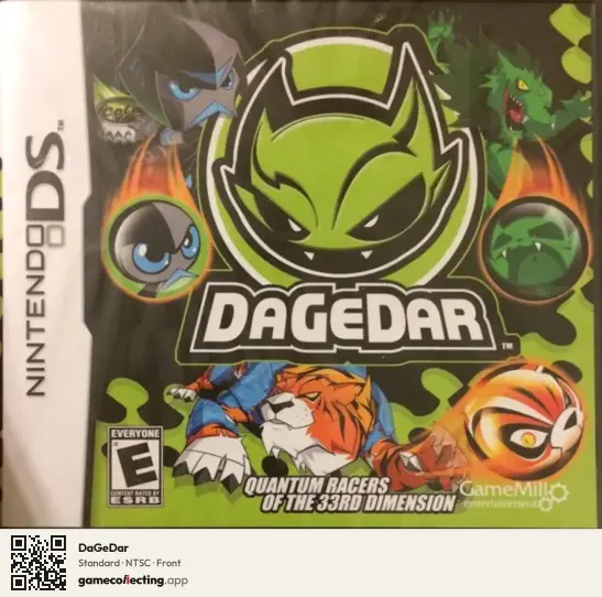 DaGeDar Nintendo DS, NTSC box front