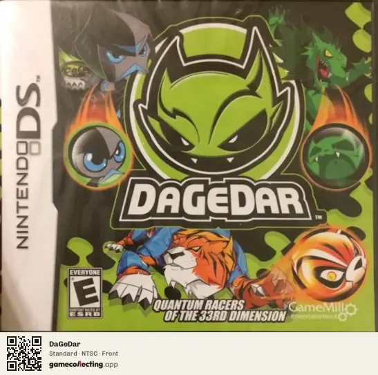 DaGeDar Nintendo DS, NTSC box front