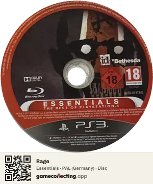 Rage PlayStation 3, PAL disc