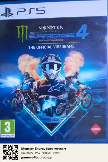 Monster Energy Supercross 4 PlayStation 5, France box front
