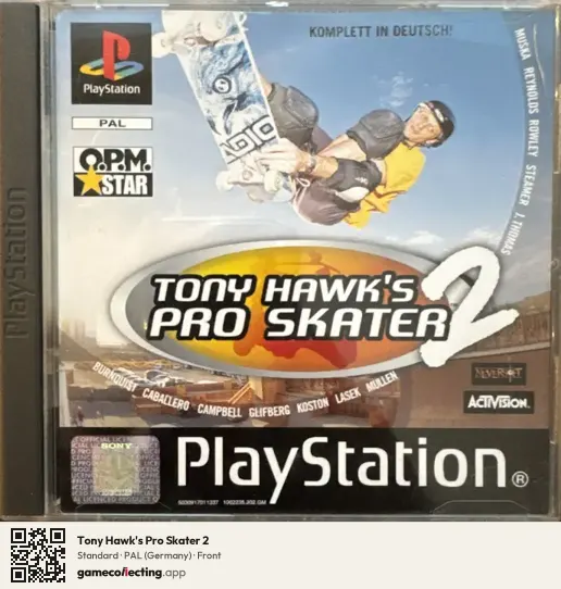 Tony Hawk's Pro Skater 2 PlayStation, Germany box front